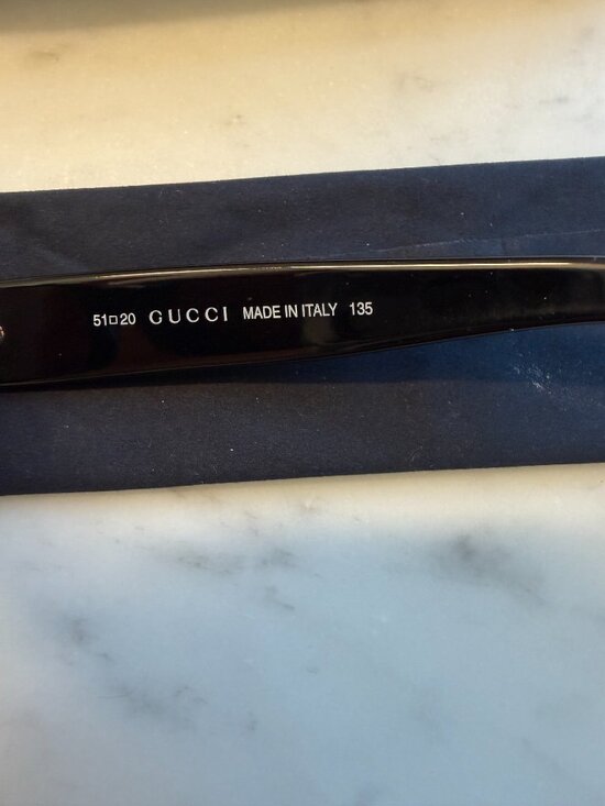 Gucci GG 2419/S Sunglasses Black and Brown Oval Vintage 90s Made in Italy main image 4